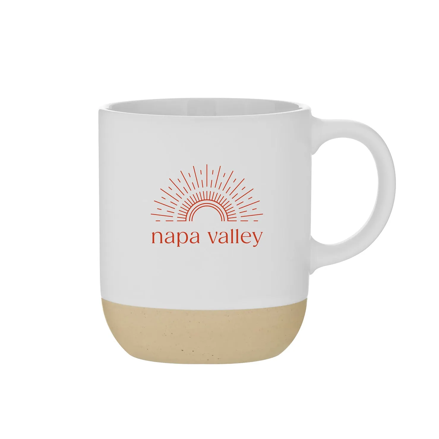 17 Oz. Ceramic Matte Terra Mug Printed with a Customizable SUNSHINE COLLECTION Design