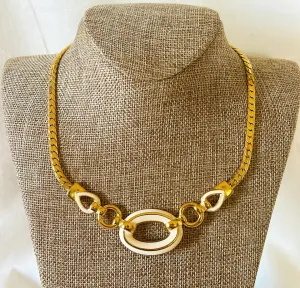 1980s vintage collar designer style necklace.