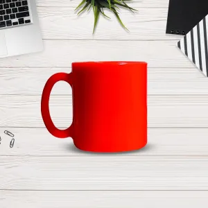 4949 Red Coffee Mug With Spoon Ceramic Mugs to Gift your Best Friend Tea Mugs Coffee Mugs Microwave Safe.