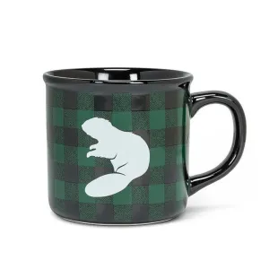 Abbott Porcelain Mug 14oz Beaver Check (Ó)