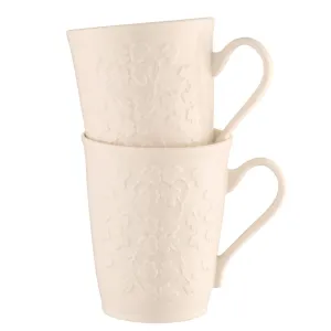 Belleek Classic Field of Shamrock Mugs Set of 2