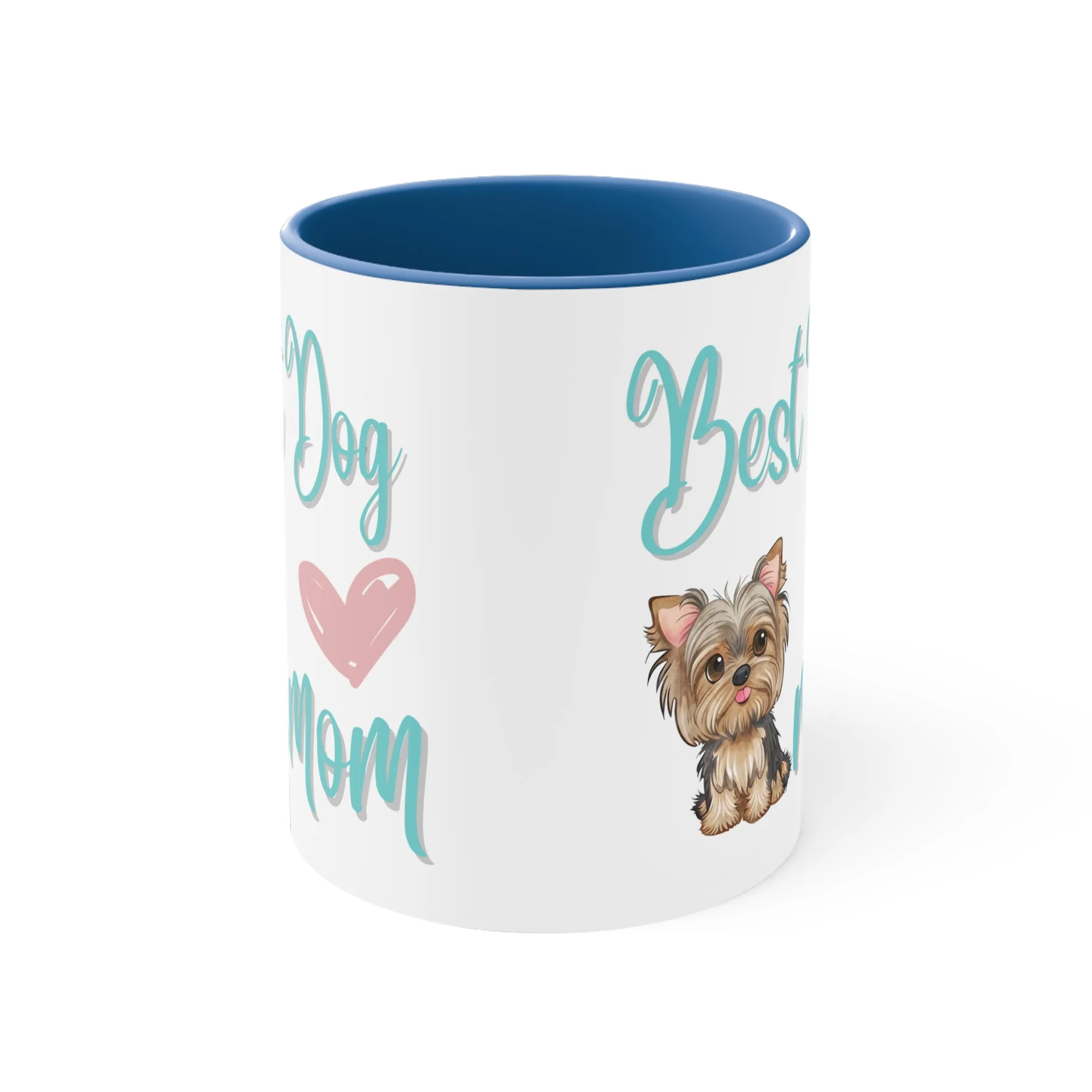 Best Dog Mom with Yorkie Multi-Color Coffee Mug for Dog Owners