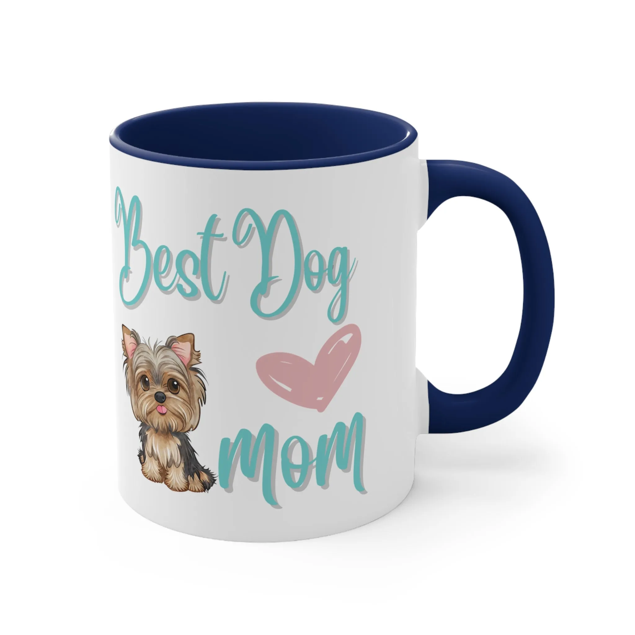 Best Dog Mom with Yorkie Multi-Color Coffee Mug for Dog Owners