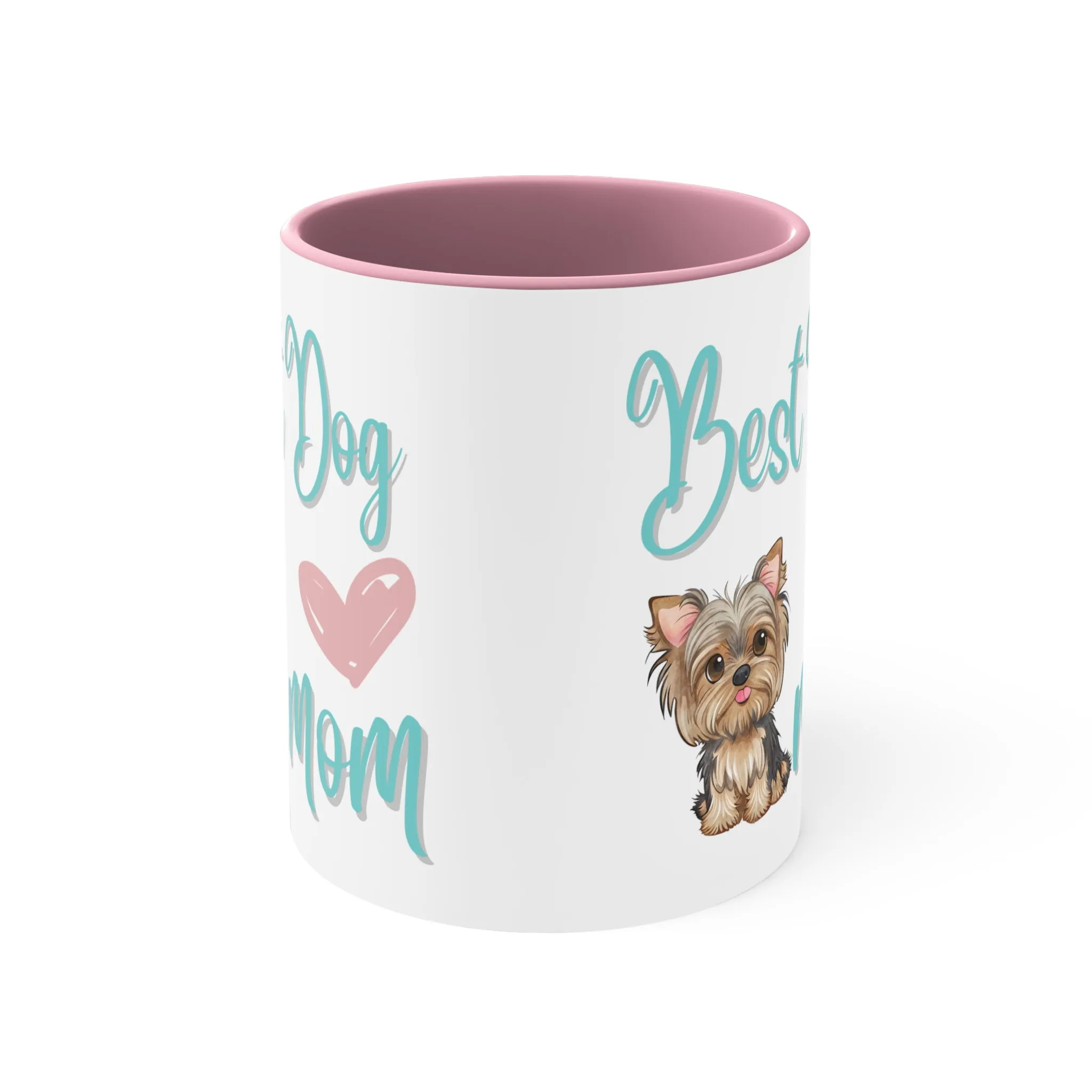 Best Dog Mom with Yorkie Multi-Color Coffee Mug for Dog Owners