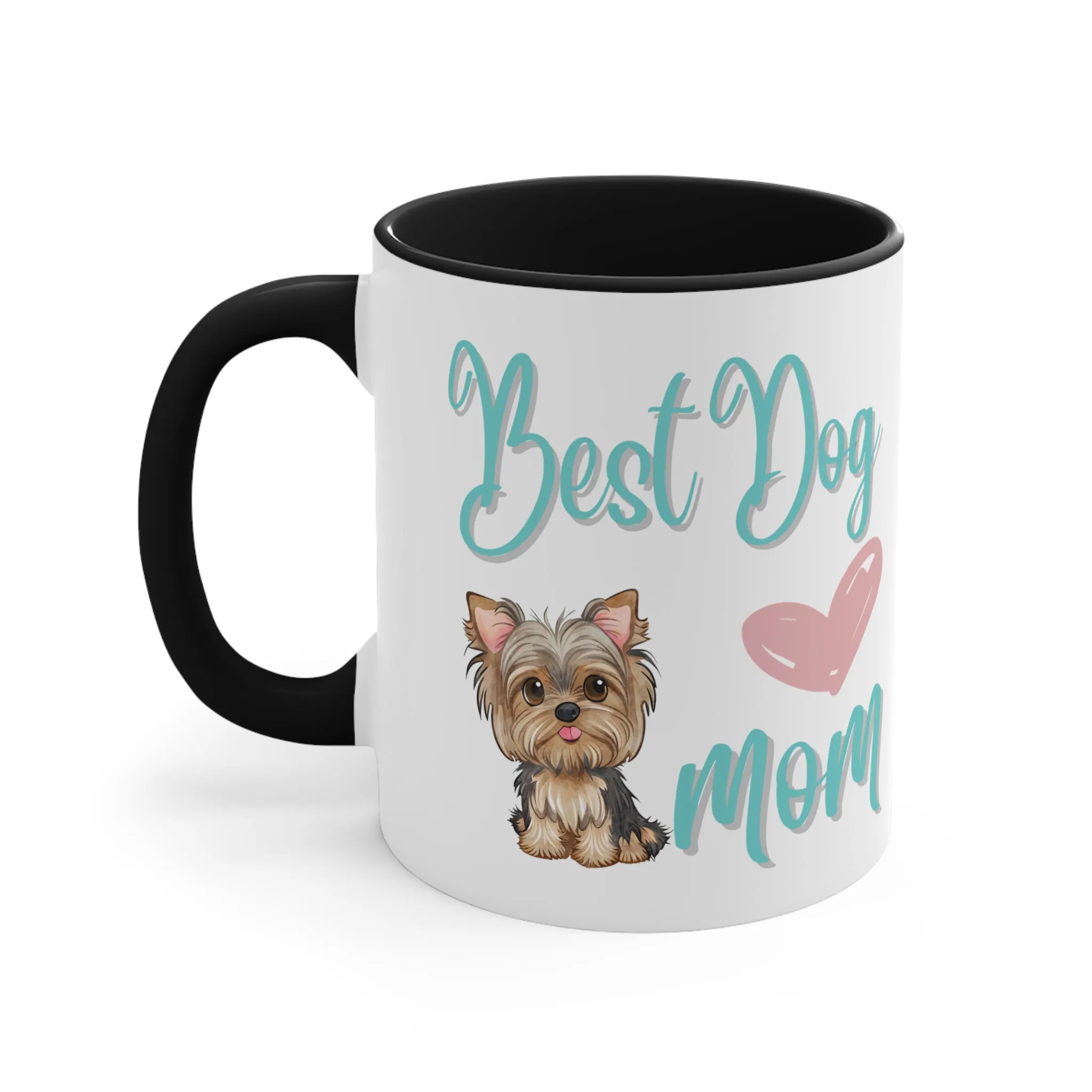 Best Dog Mom with Yorkie Multi-Color Coffee Mug for Dog Owners