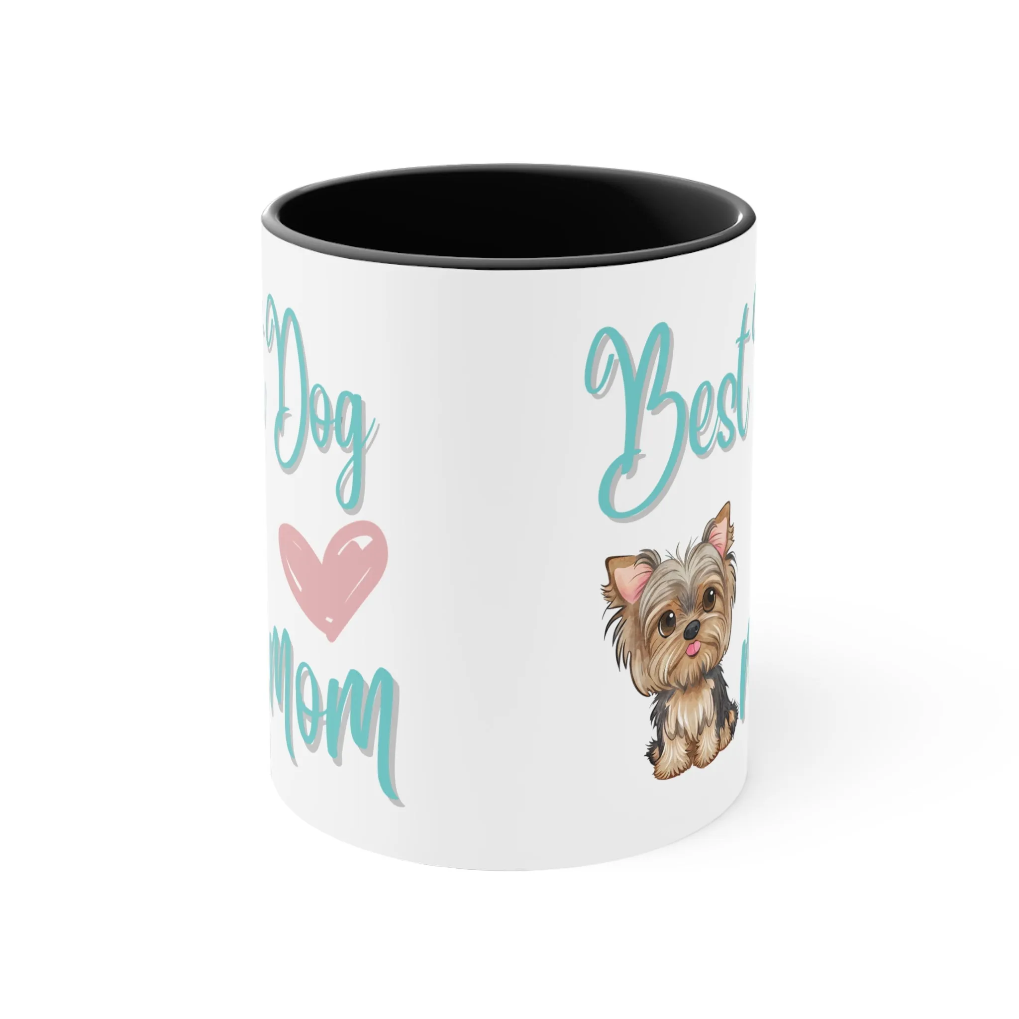 Best Dog Mom with Yorkie Multi-Color Coffee Mug for Dog Owners