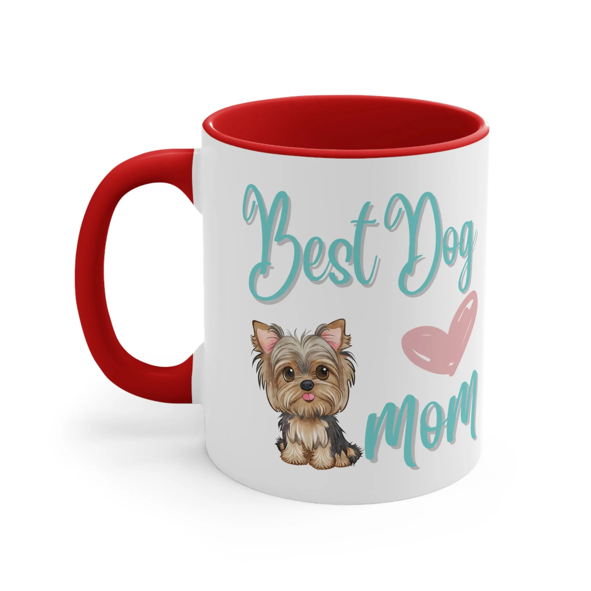 Best Dog Mom with Yorkie Multi-Color Coffee Mug for Dog Owners