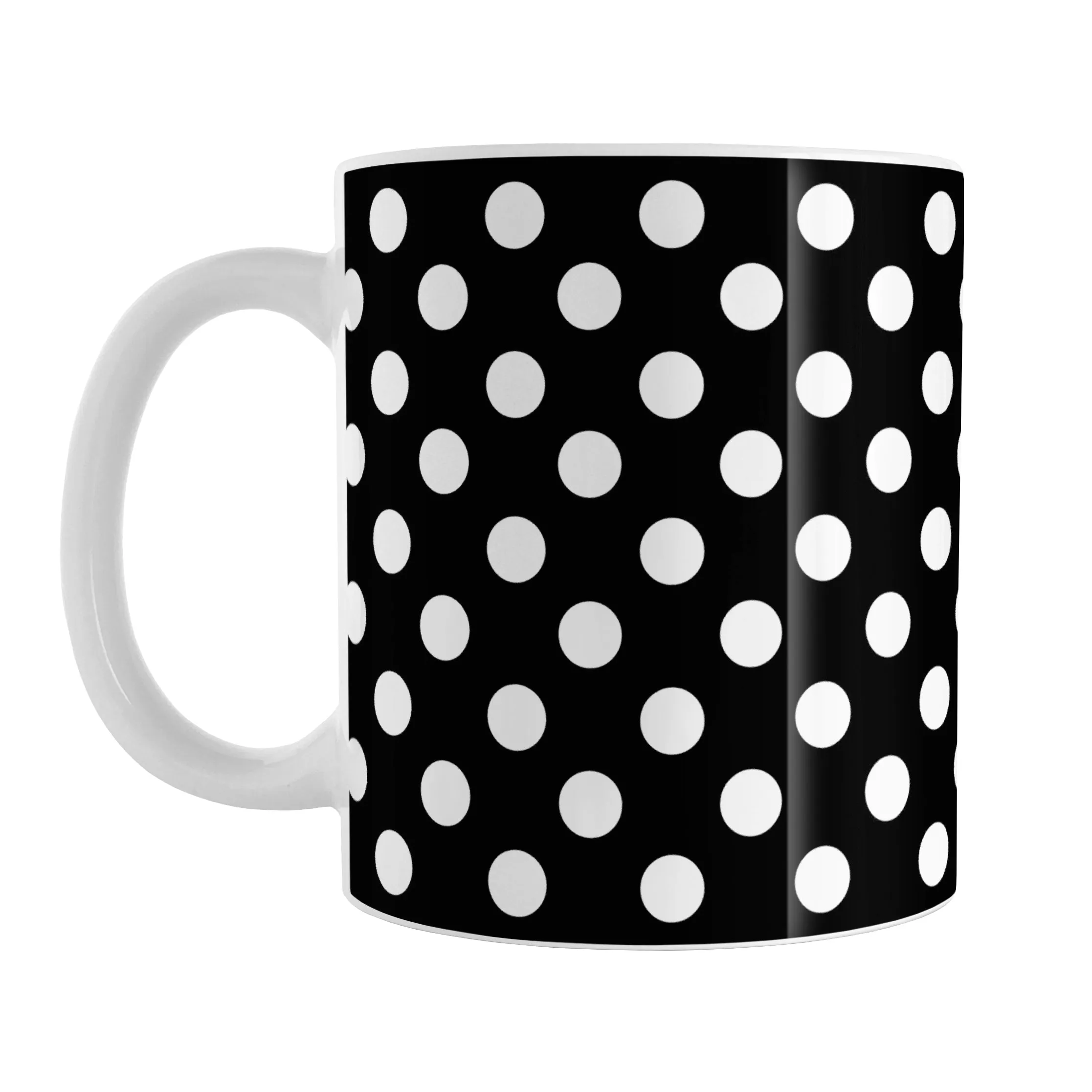 Black Polka Dot Mug