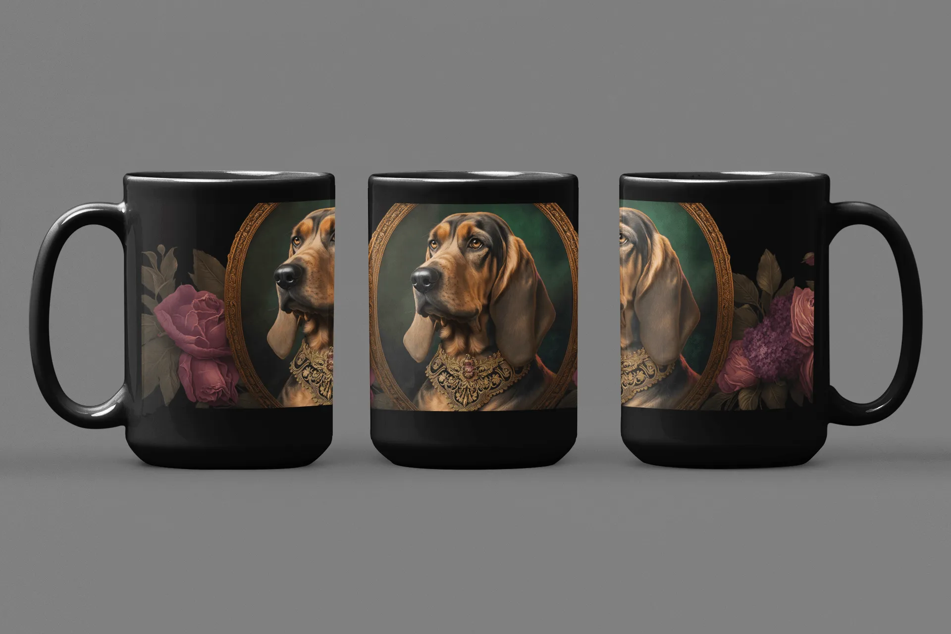 Bloodhound Dog - 15 oz Coffee Mug