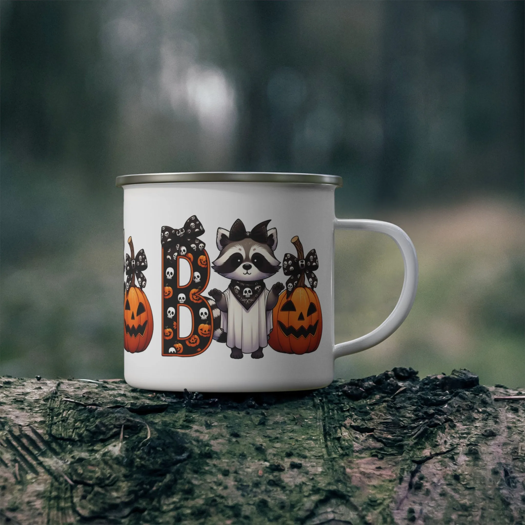 Boo Enamel Camping Mug