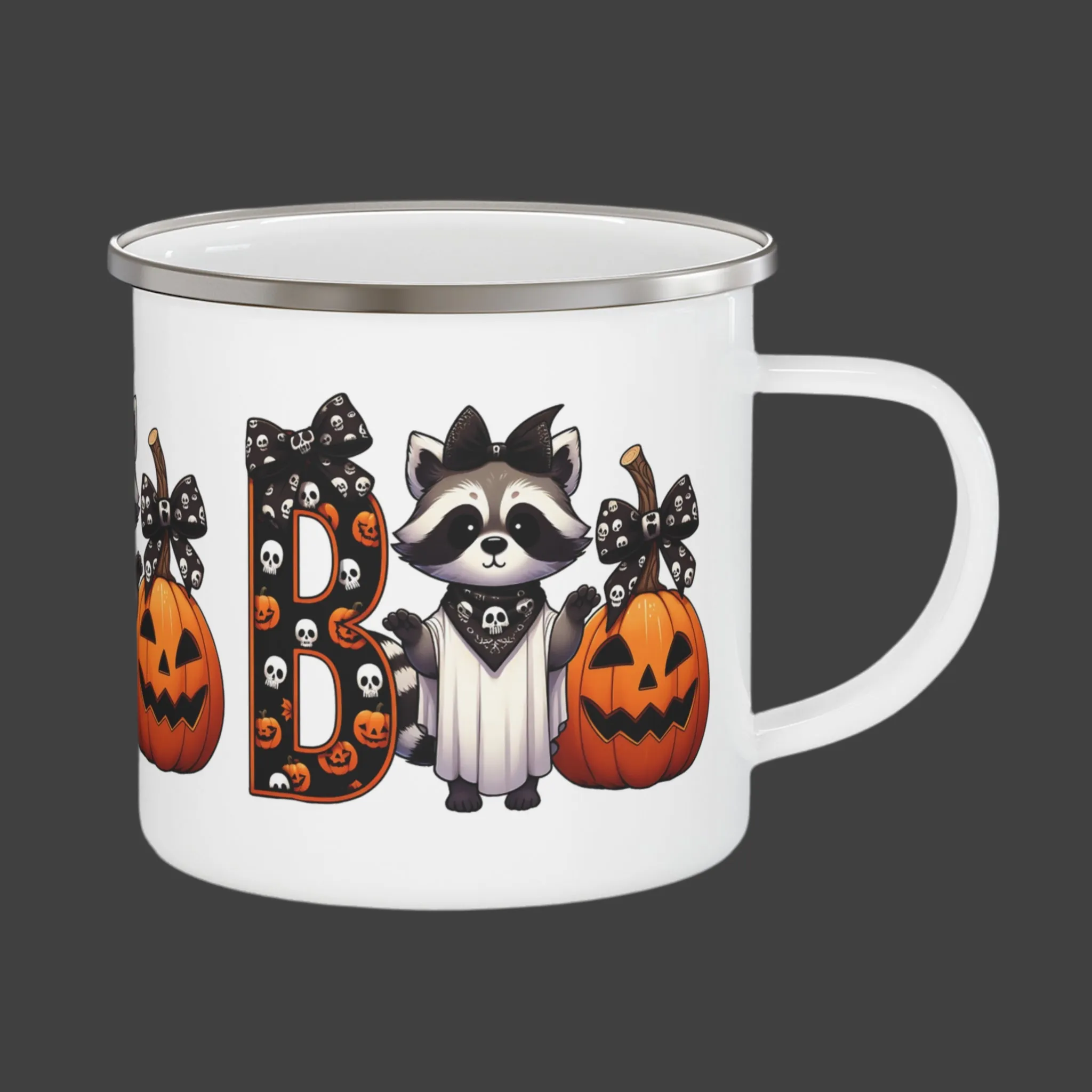 Boo Enamel Camping Mug