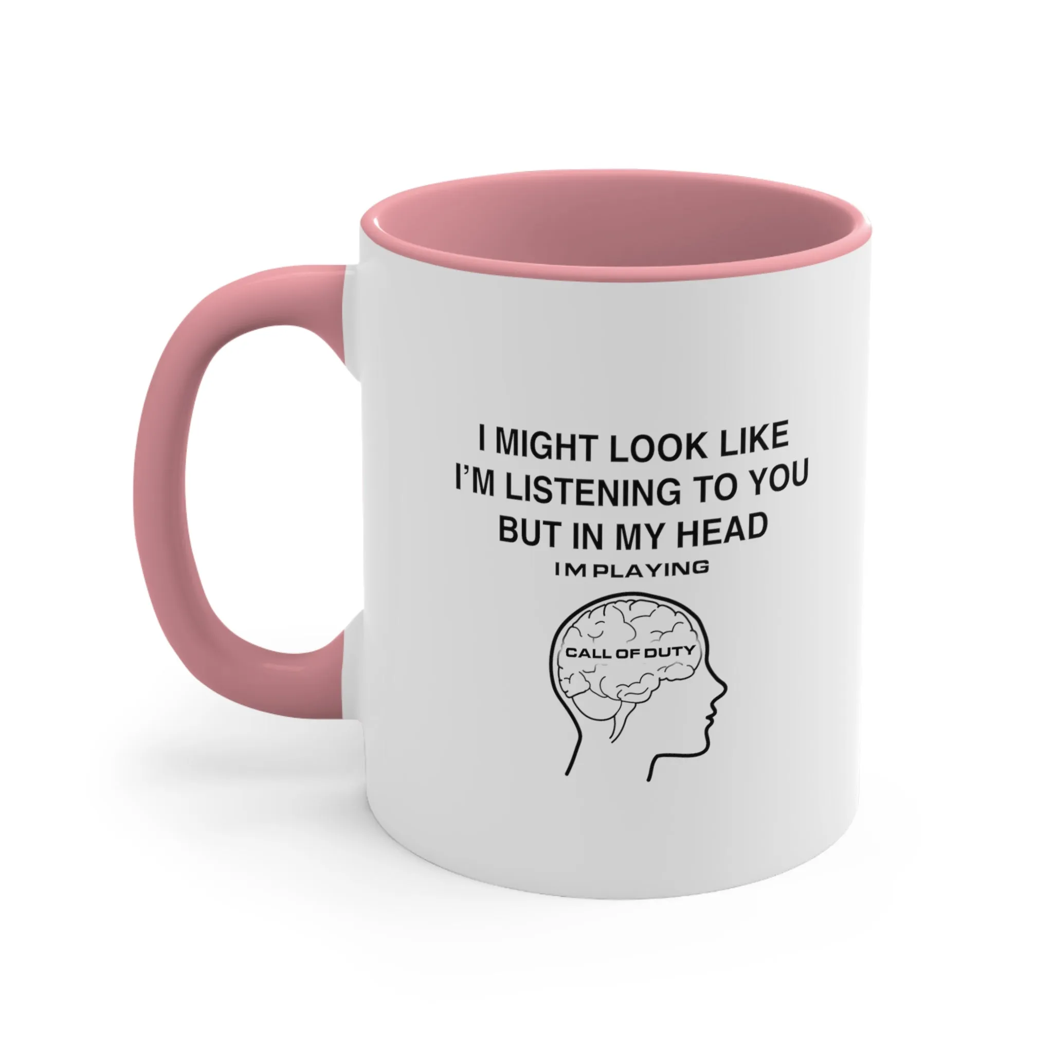 Call Of Duty Funny Coffee Mug, 11oz I Might Look Like I'm Listening Humor Humour Joke Cup Gift For Him Gamer Mug