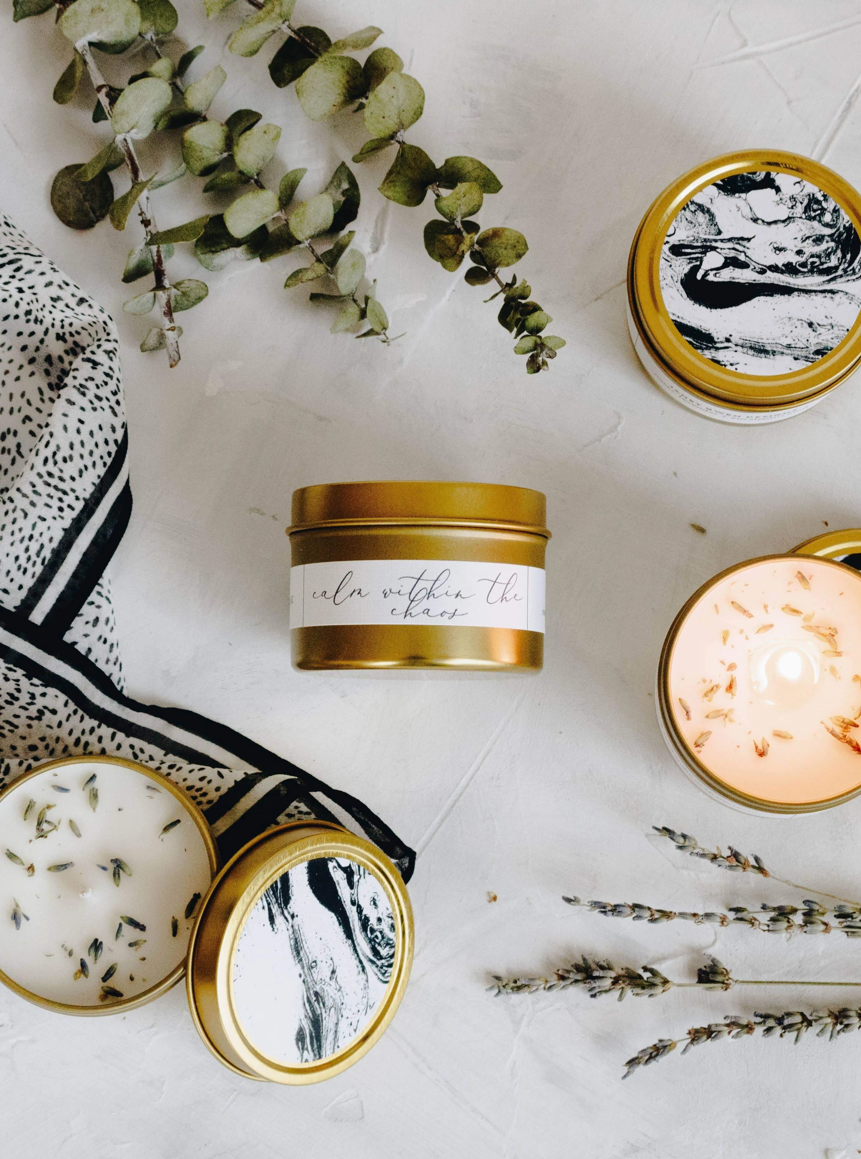 Calm Within The Chaos Mini Soy Candle