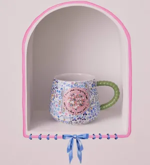 Cath Kidston Ditsy Blue Twisted Handle Billie Mug