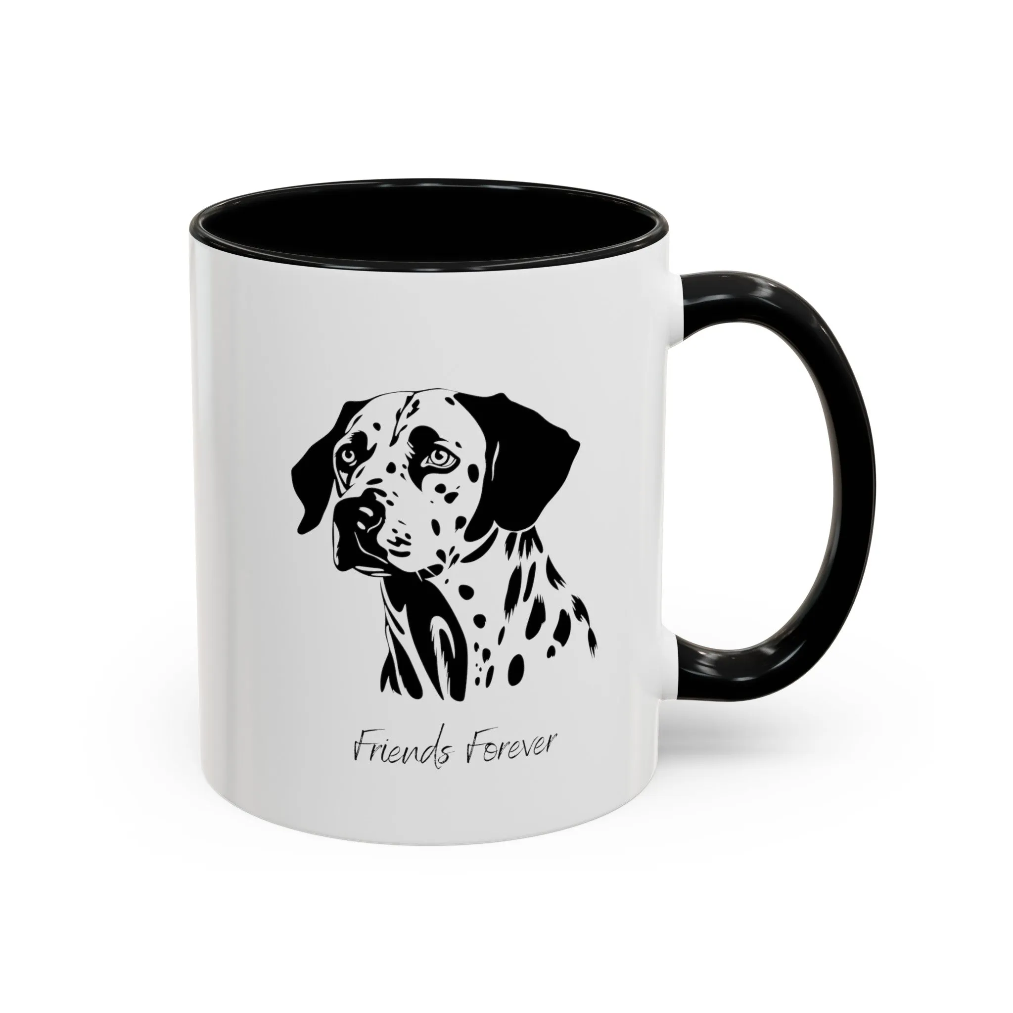 Classic Friends Forever Dalmatian Coffee Mug - 11oz Multi-Color Custom Dog Lover Gift