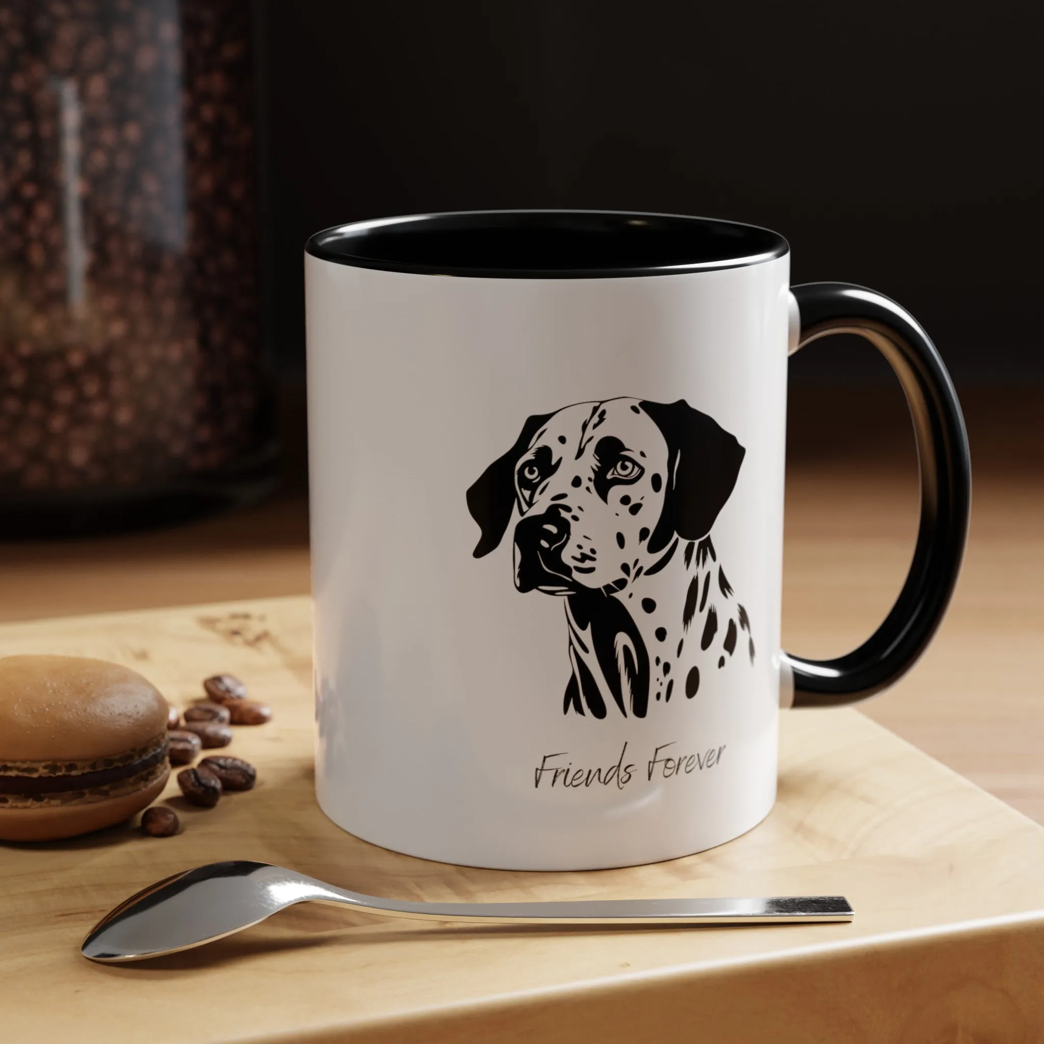 Classic Friends Forever Dalmatian Coffee Mug - 11oz Multi-Color Custom Dog Lover Gift