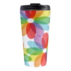 Color Lovers Rainbow Flower Travel Mug