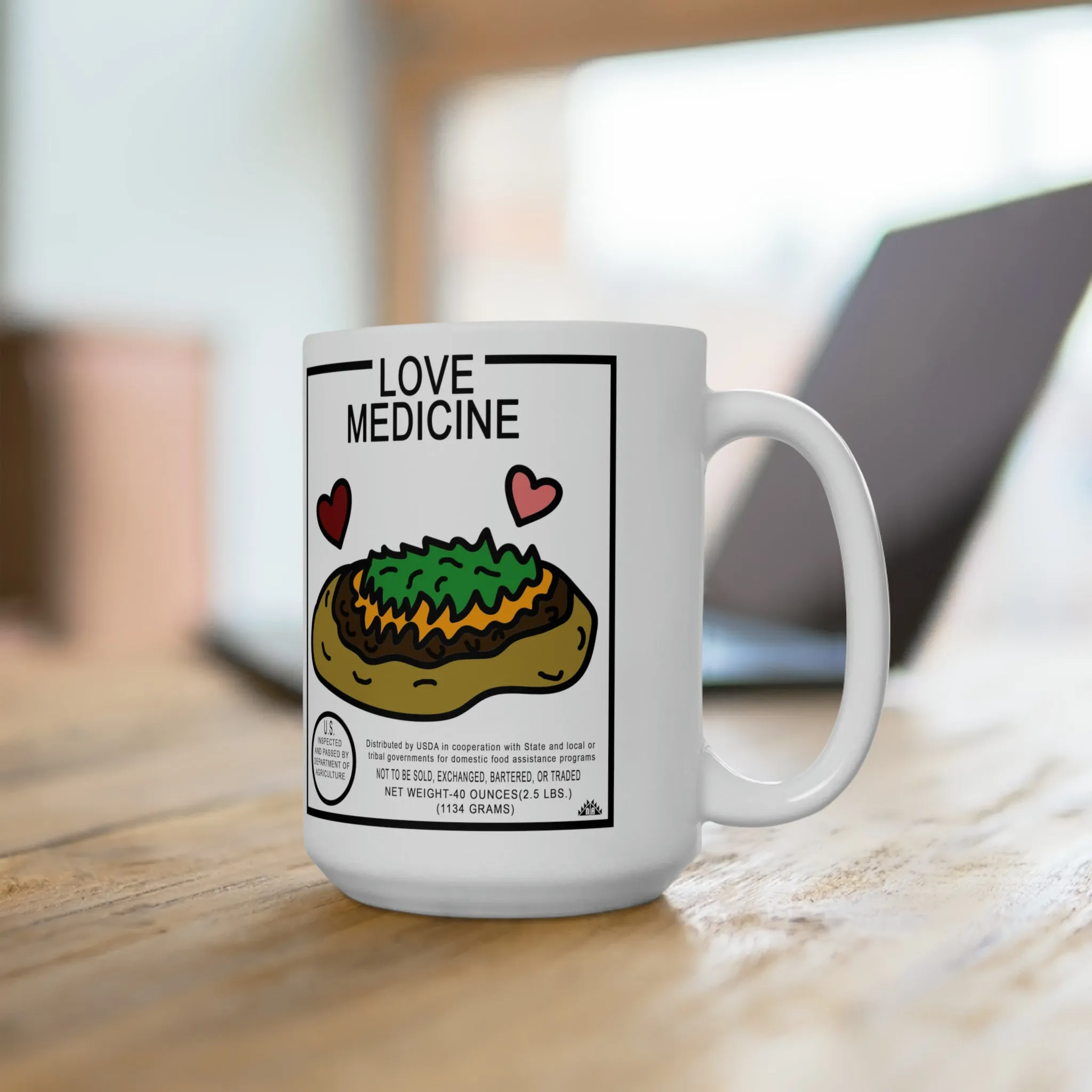 Commod Love Medicine Ceramic Mug 15oz