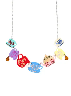 Cottage Tea Set Necklace