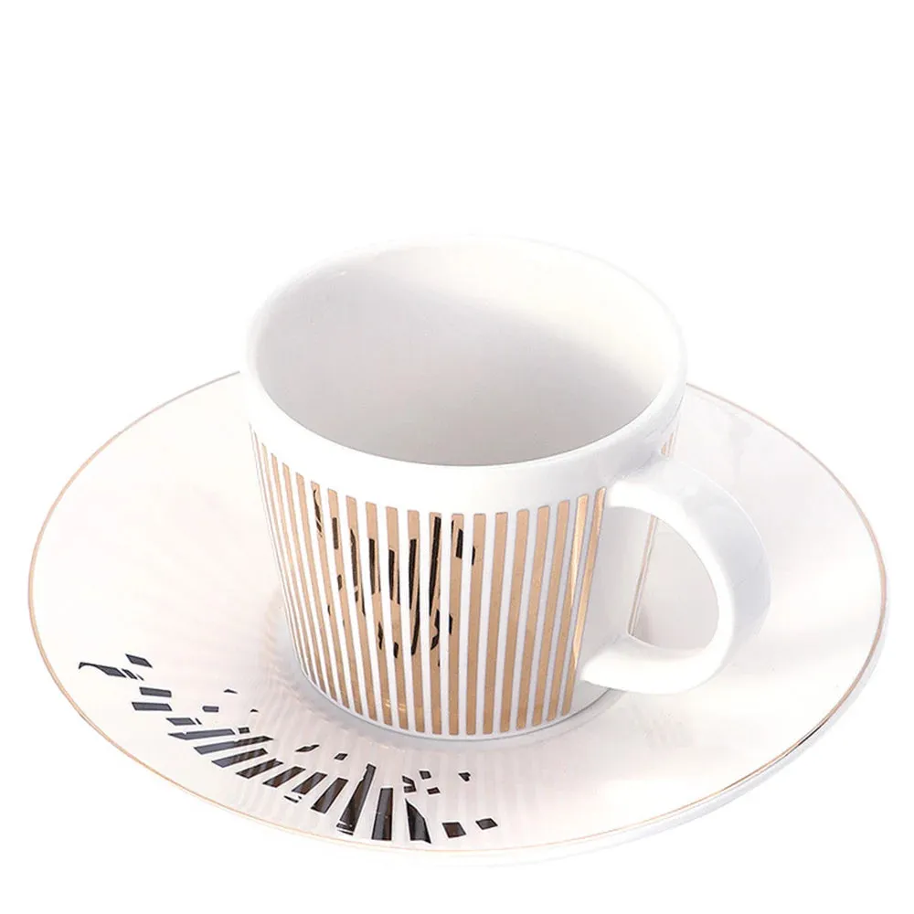 Creative Dynamic Mirror Reflection Cup Mug Leopard Anamorphic Zebra Mug Luycho Coffee Tea Cup Set With Coaster 90ml-225ml