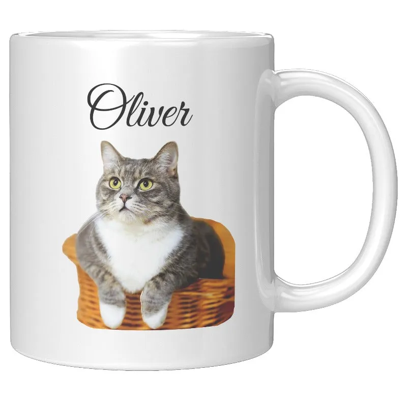 Custom Cat Photo Mug