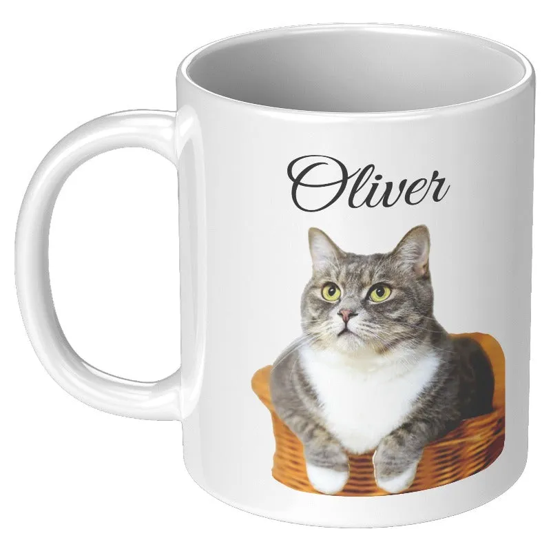 Custom Cat Photo Mug