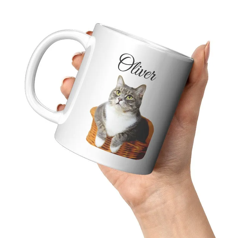 Custom Cat Photo Mug