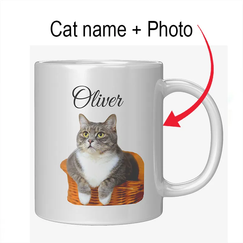 Custom Cat Photo Mug