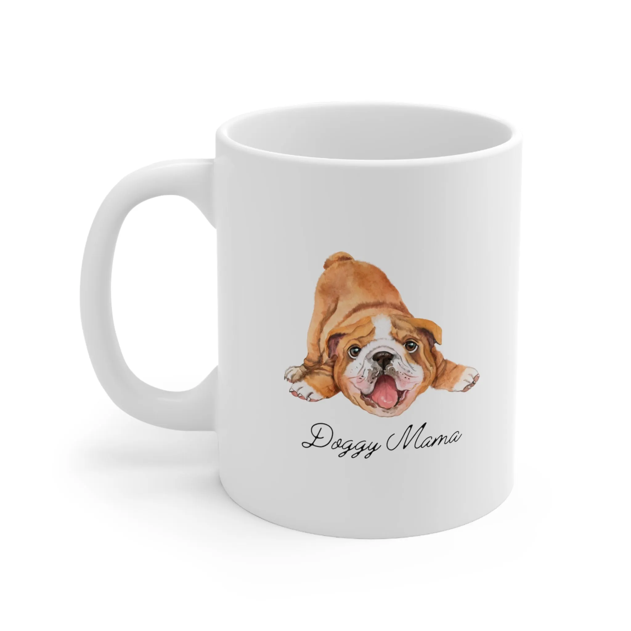 Custom Cute Doggy Mama Coffee Mug  Ceramic Mug 11oz Gift for Her, Pet Owner, Dog Lover, Puppy Lover