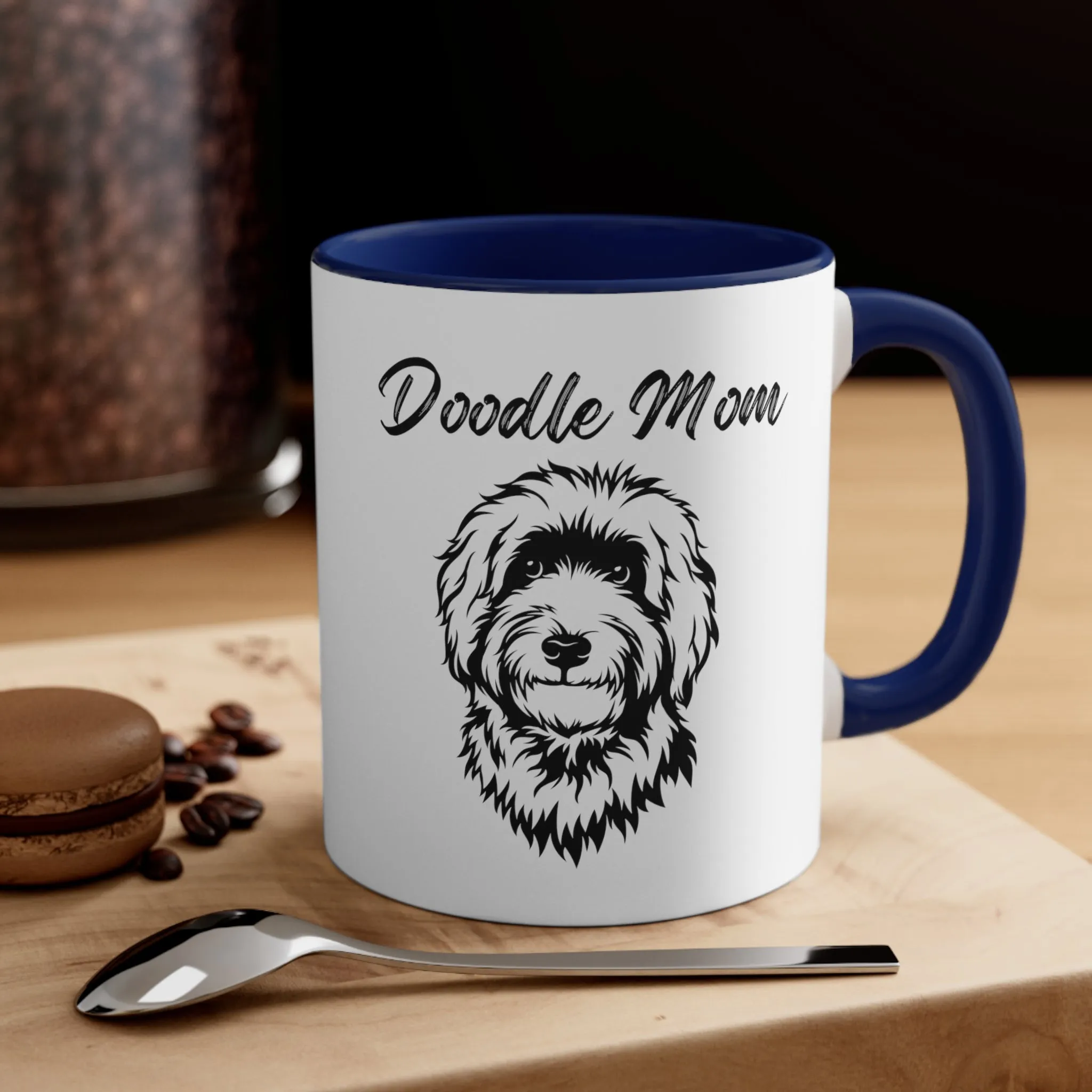 Custom Doodle Mom Coffee Mug - 11oz Multi-Color Gift for Pet Lovers