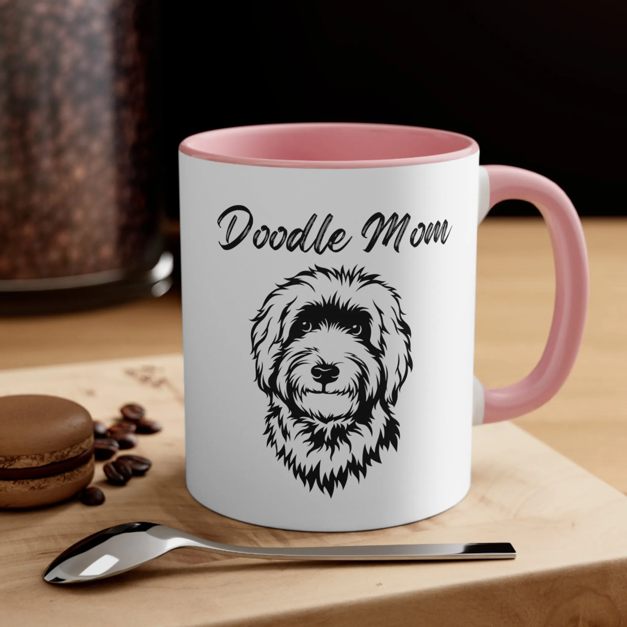 Custom Doodle Mom Coffee Mug - 11oz Multi-Color Gift for Pet Lovers