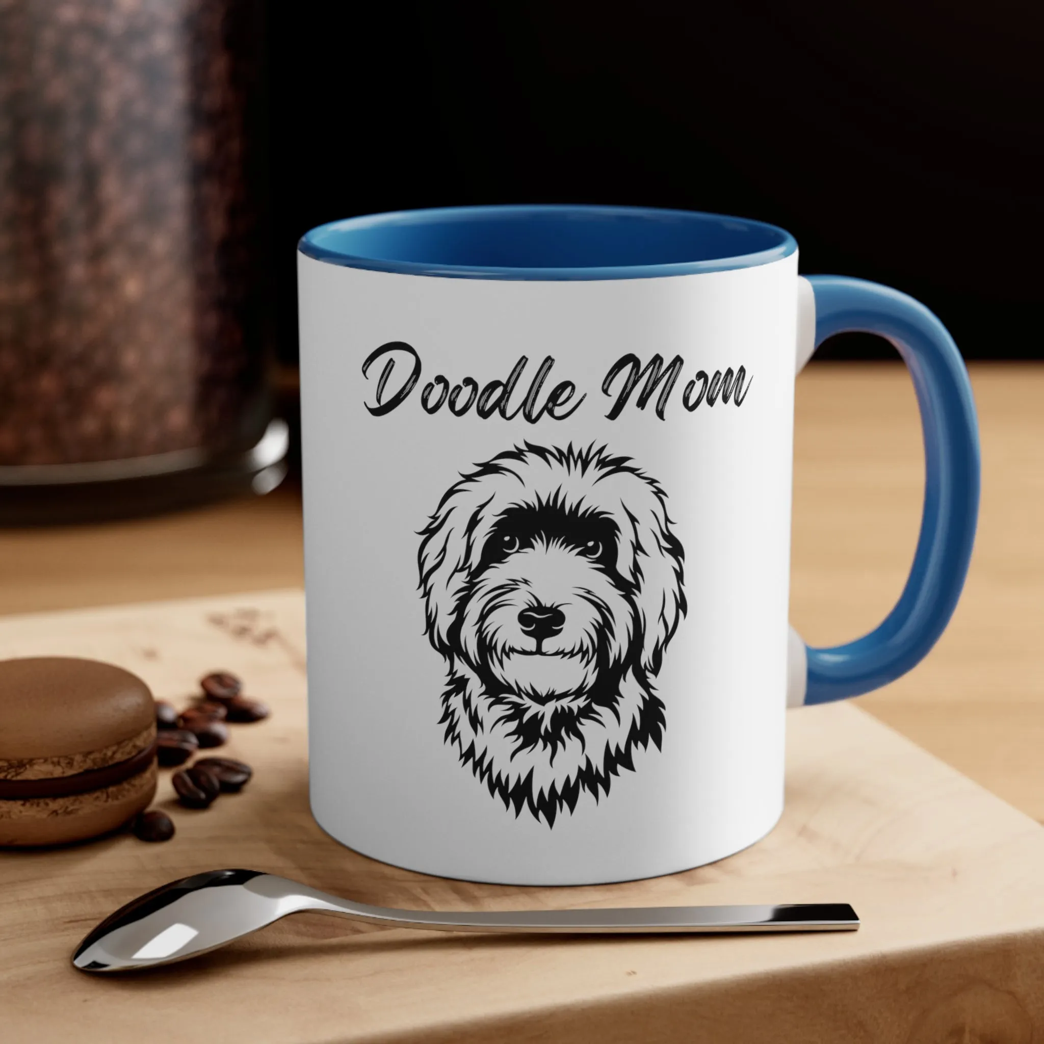 Custom Doodle Mom Coffee Mug - 11oz Multi-Color Gift for Pet Lovers