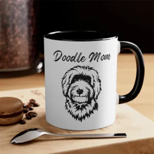 Custom Doodle Mom Coffee Mug - 11oz Multi-Color Gift for Pet Lovers