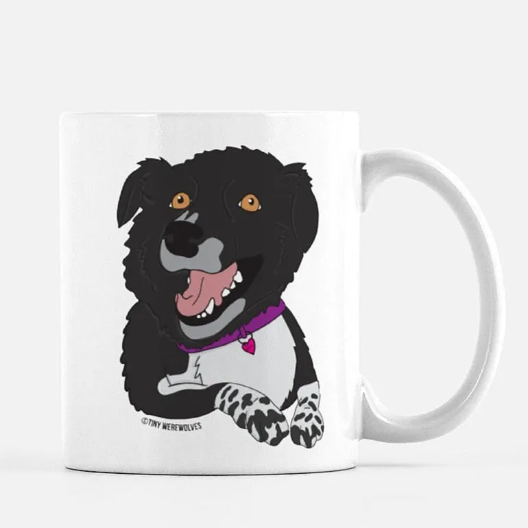 Custom Illustrated Pet Face Mug