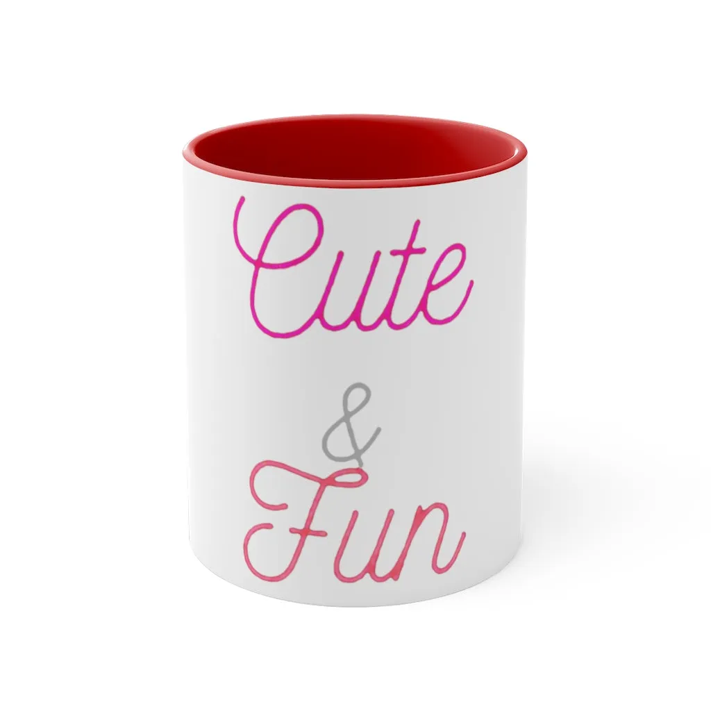 Cute and Fun Accent Coffee Mug, 11oz