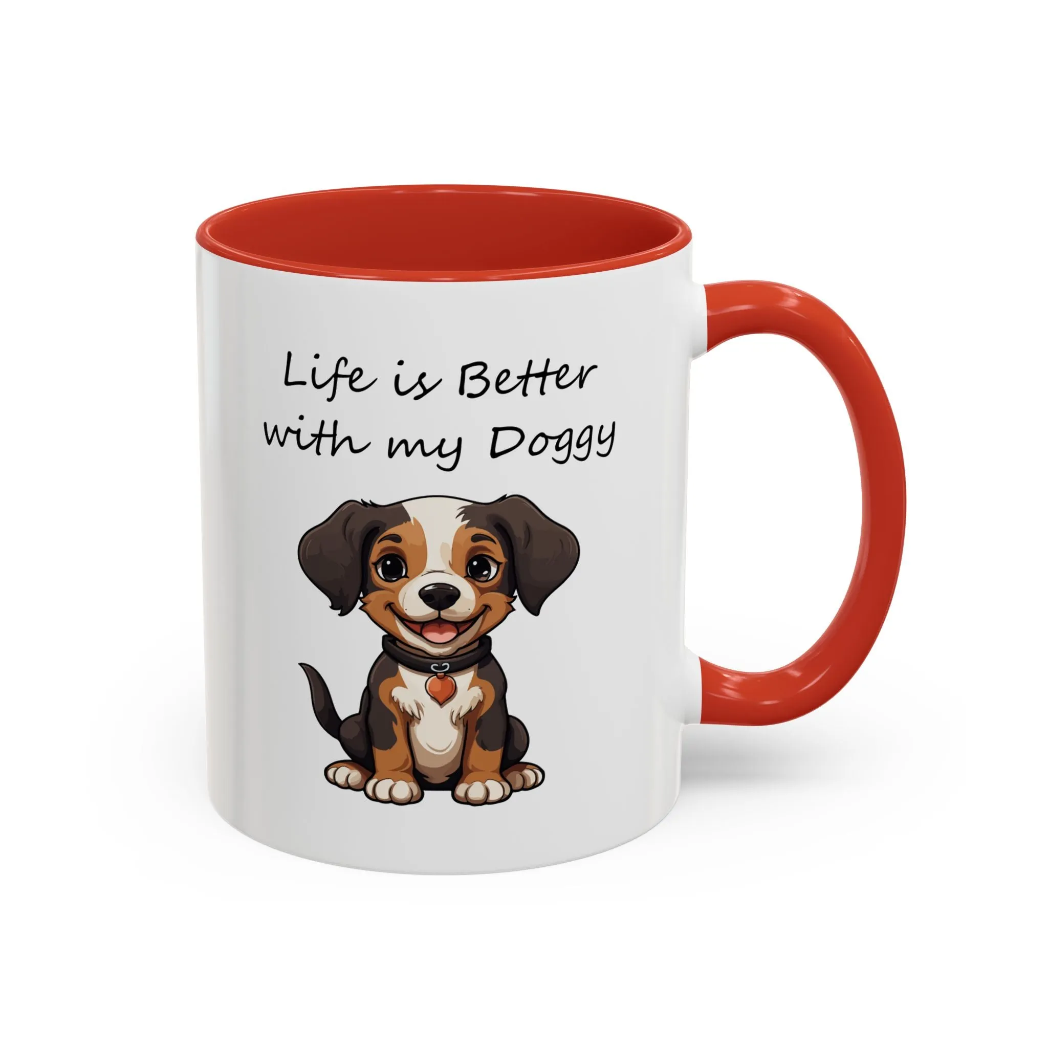 Cute Beagle Puppy Lover Coffee Mug 11oz – Custom Multi-Color Dog Lover Gift, Personalized Beagle Mug