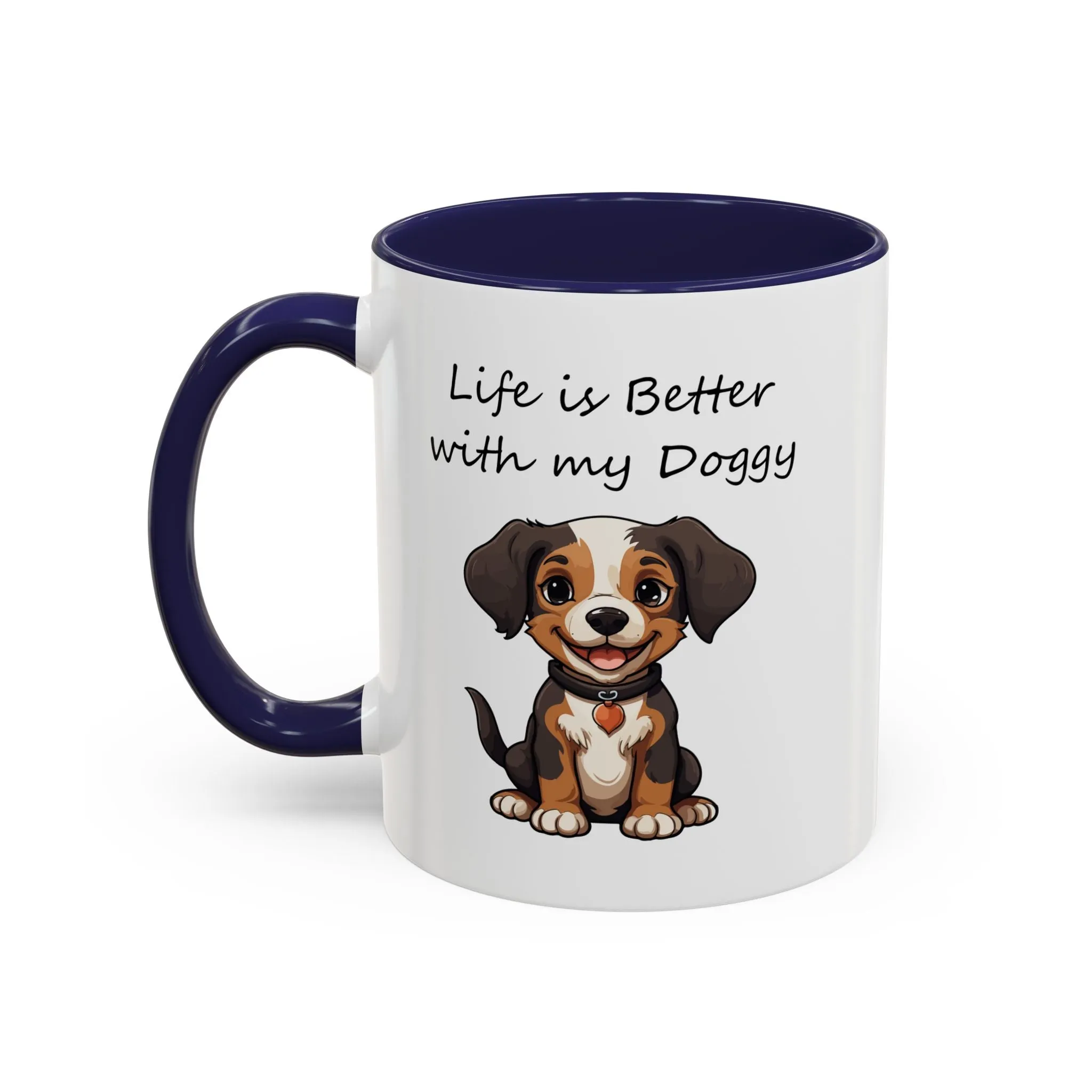 Cute Beagle Puppy Lover Coffee Mug 11oz – Custom Multi-Color Dog Lover Gift, Personalized Beagle Mug