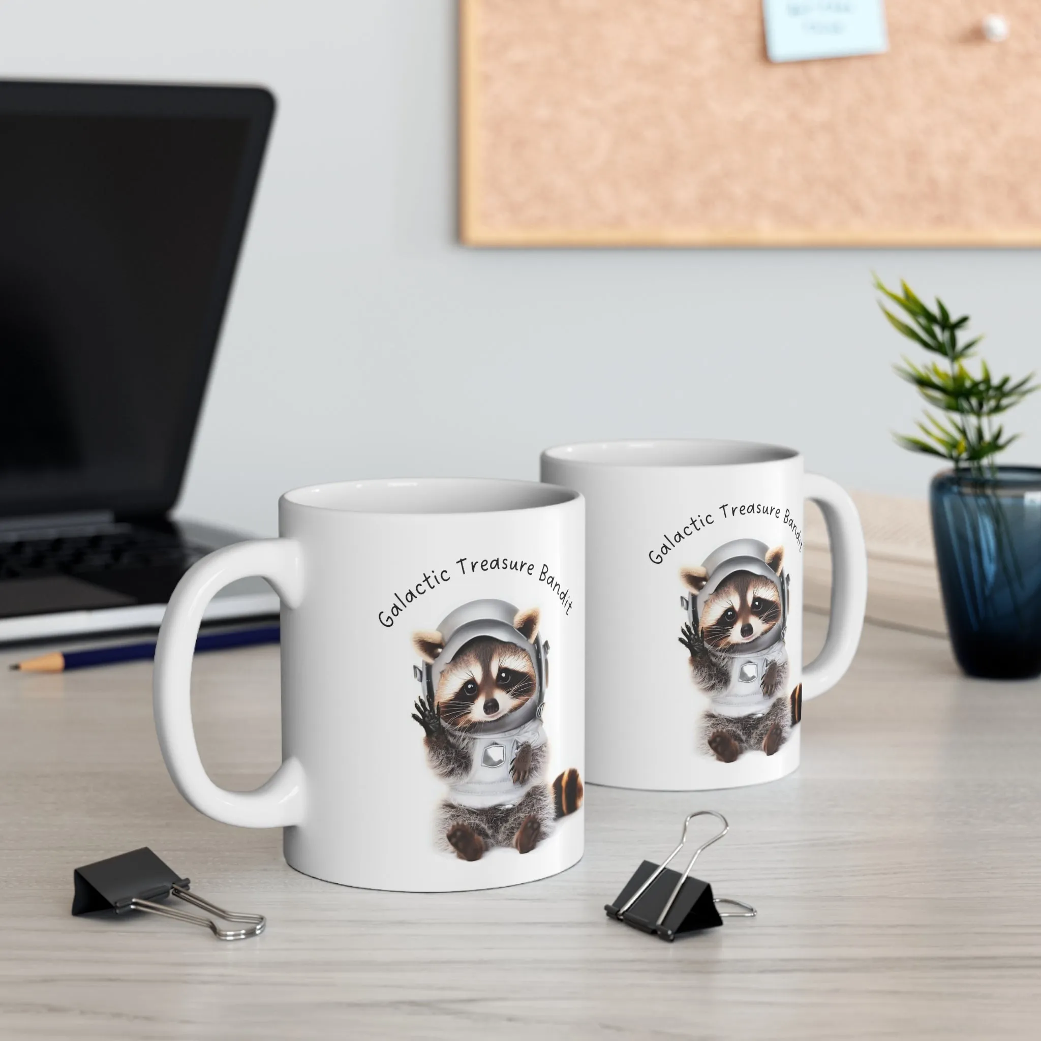 Cute Raccoon Galactic Treasure Bandit Mug