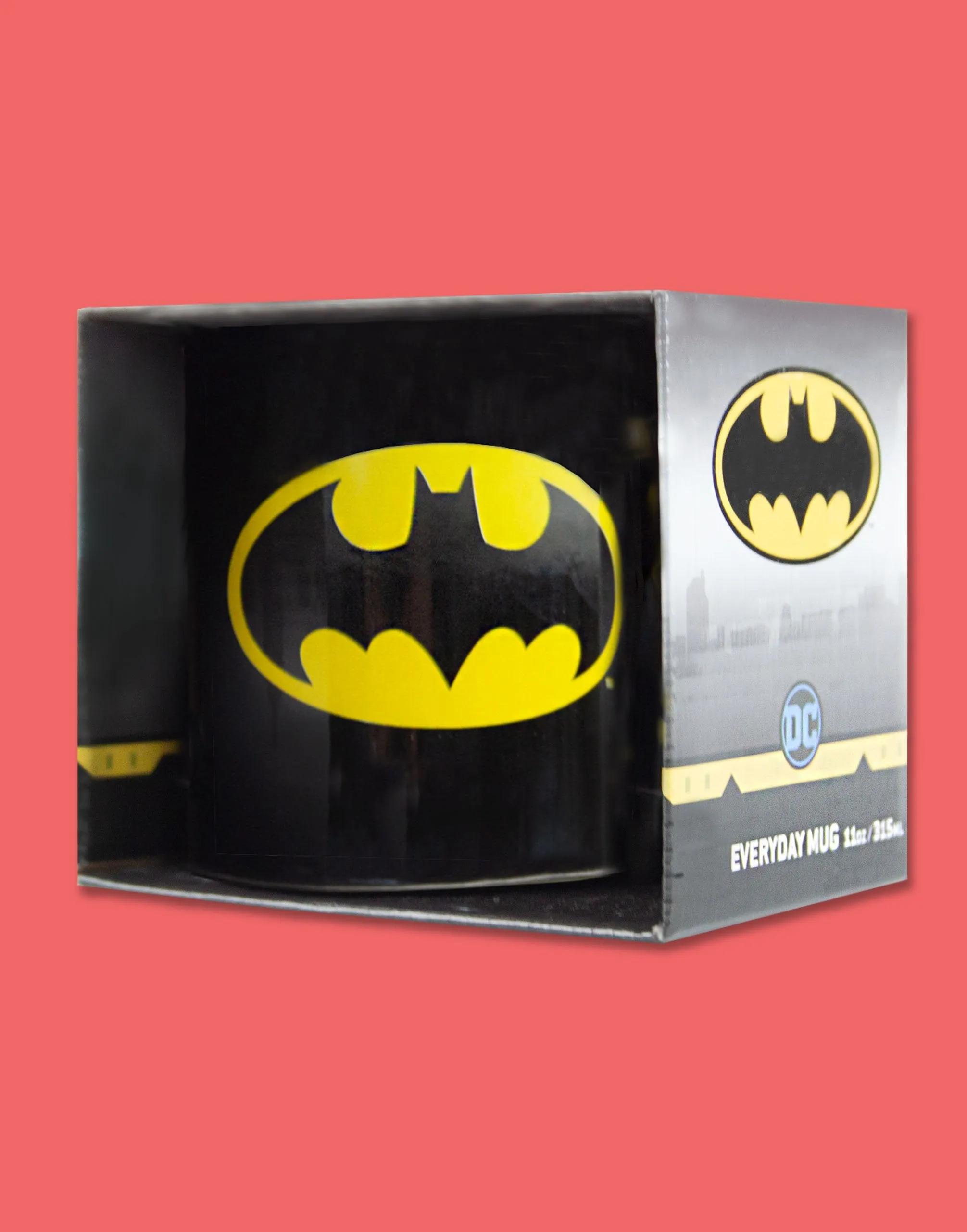 DC Originals Batman Logo Black Ceramic Mug 11oz