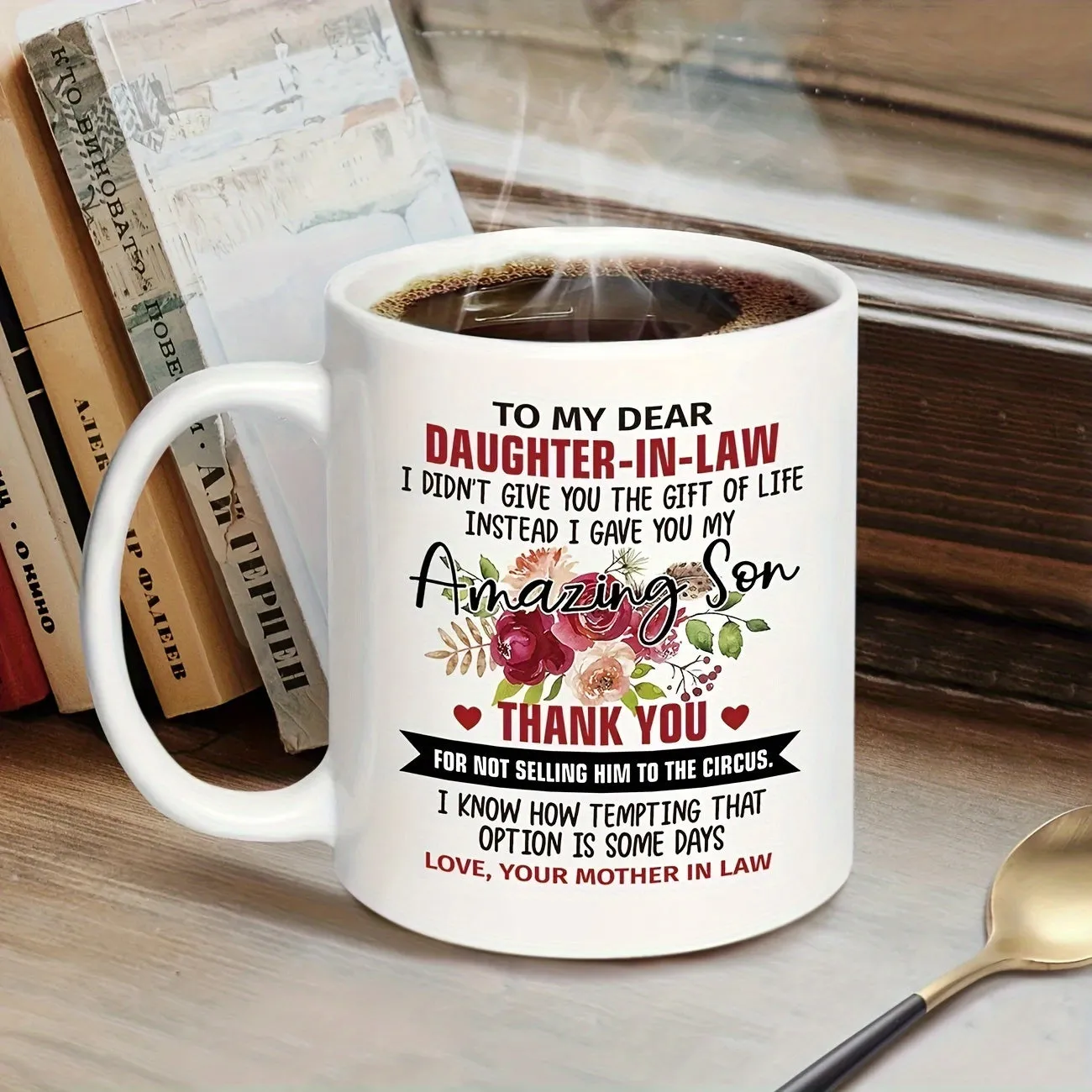 Dear Daughter In Law Mug Mothers Gift for Christmas