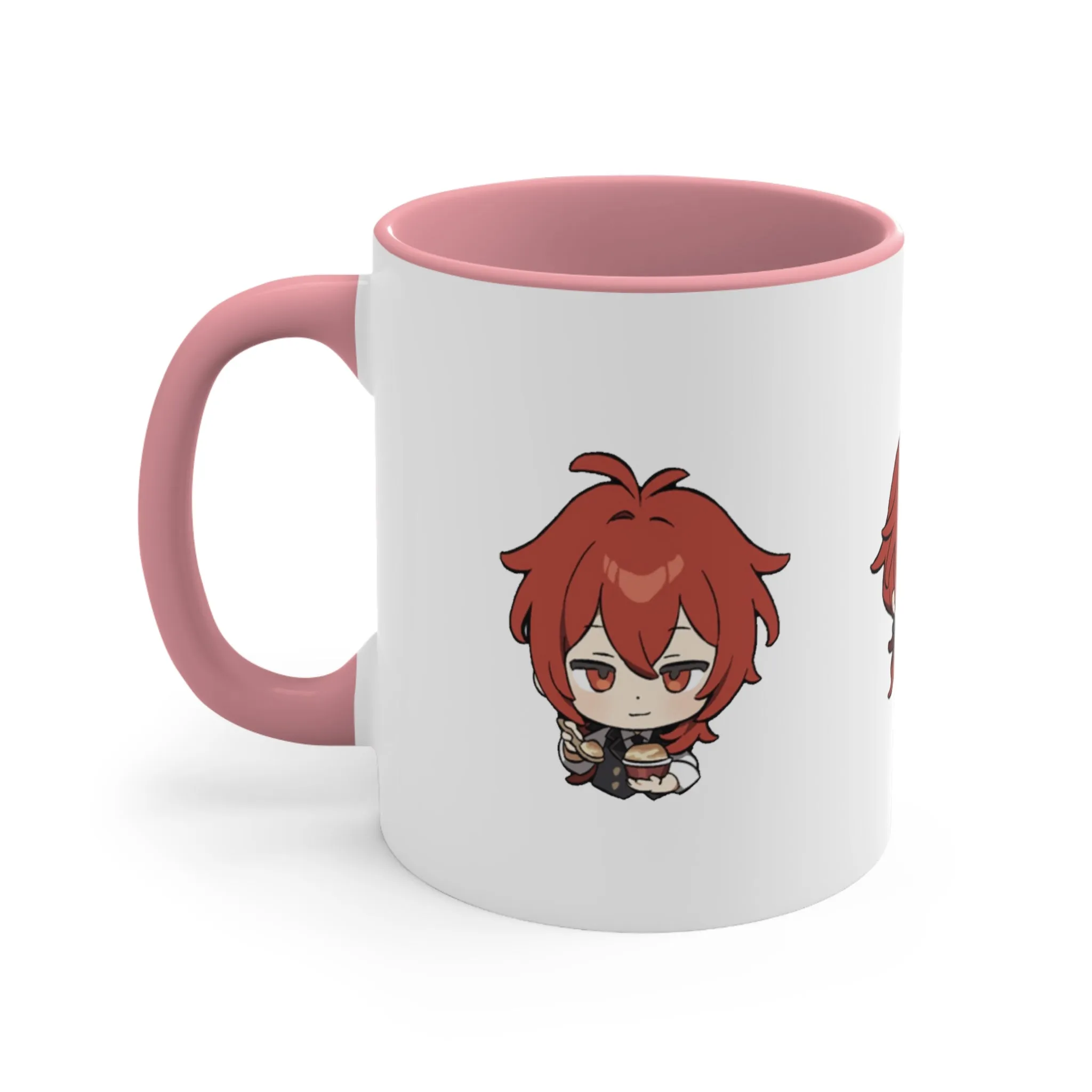 Diluc Genshin Impact Accent Coffee Mug, 11oz Cups Mugs Cup Gift For Gamer Gifts Game Anime Fanart Fan Birthday Valentine's Christmas