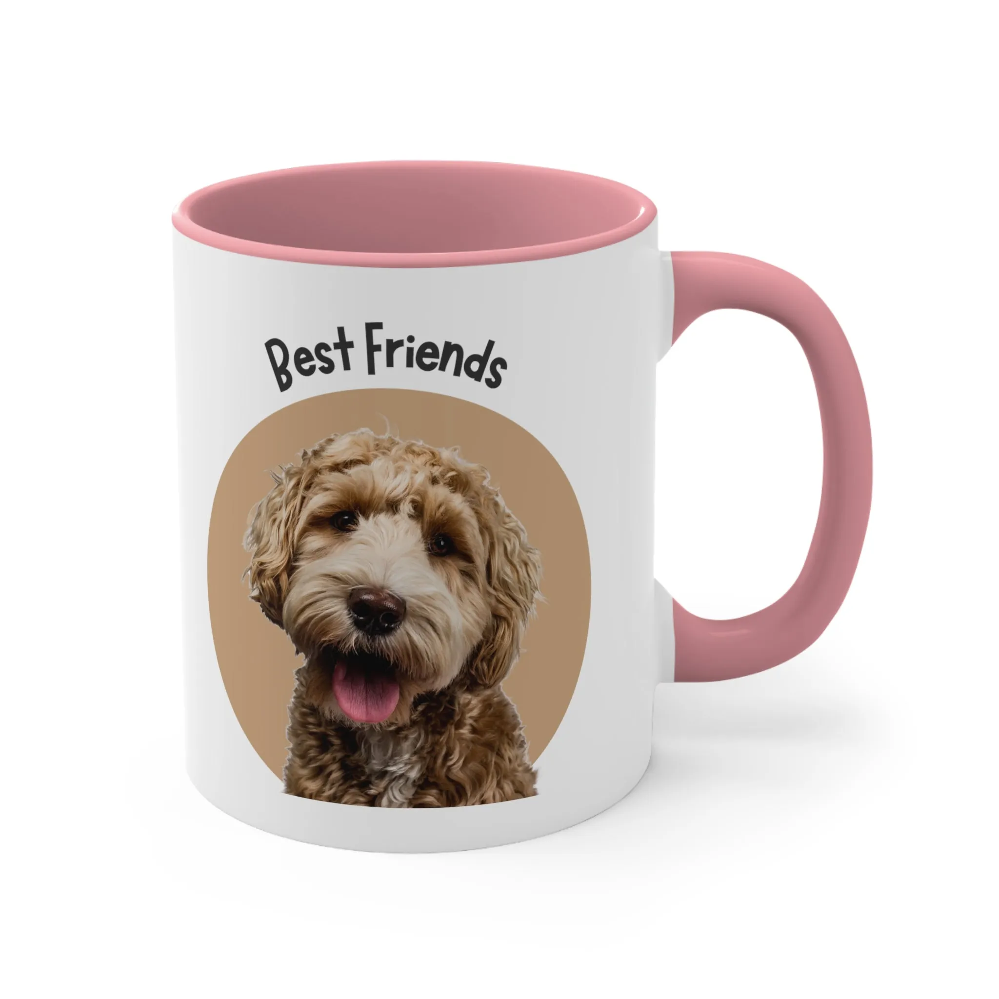 Doodle Dog Lover Best Friends Coffee Mug, 11oz Multi Colors Classic Style