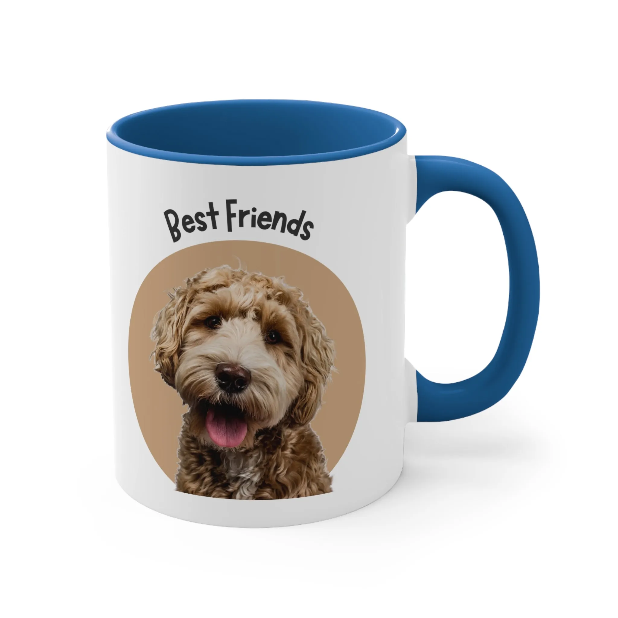 Doodle Dog Lover Best Friends Coffee Mug, 11oz Multi Colors Classic Style