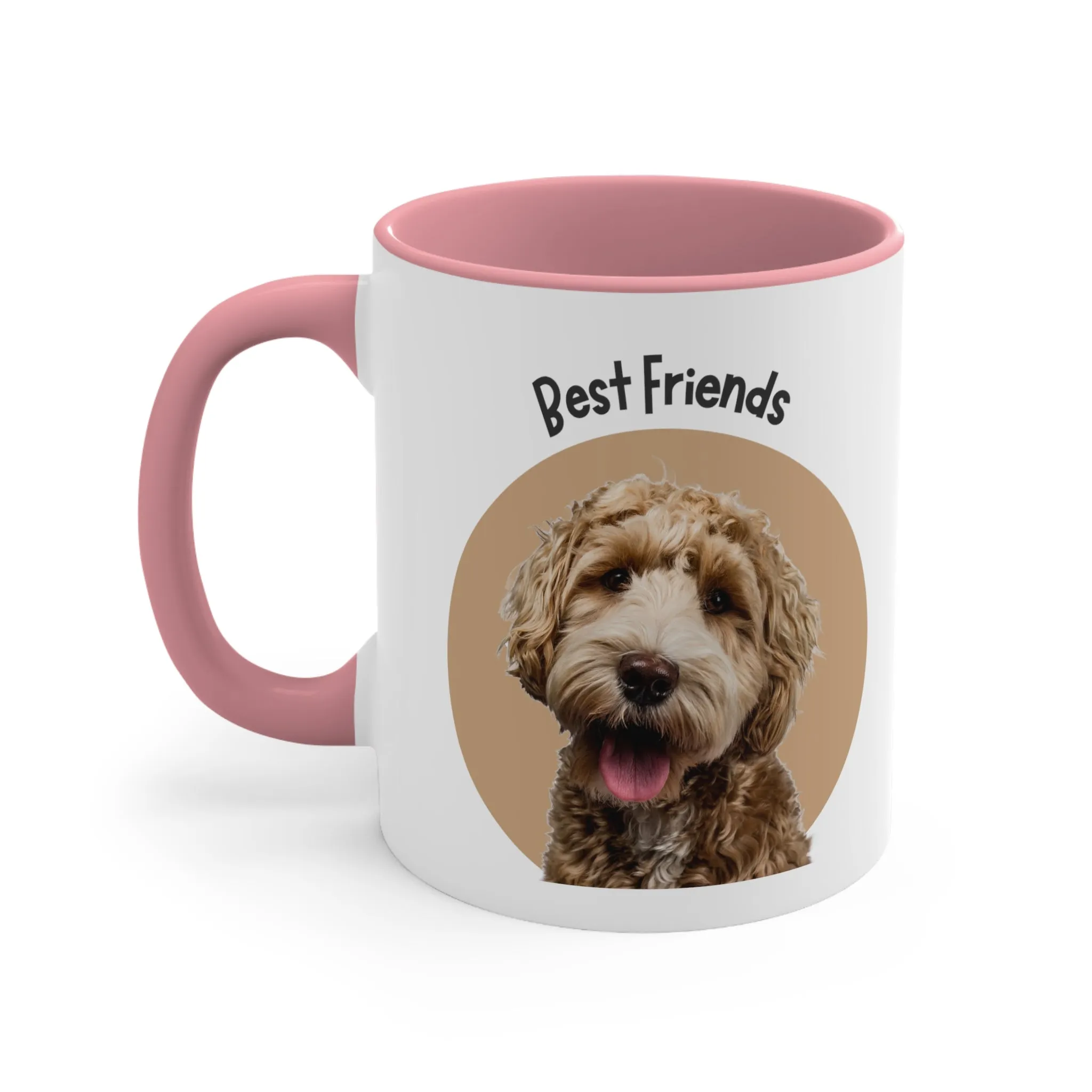 Doodle Dog Lover Best Friends Coffee Mug, 11oz Multi Colors Classic Style