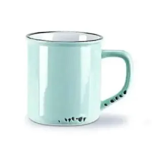 Enamel Look Mug-Blue Green