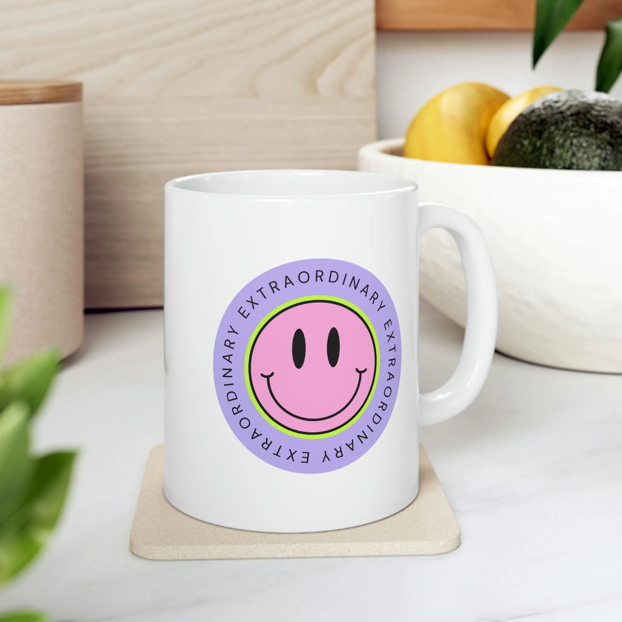 Extraordinary Happy Face Coffee Tea Mug