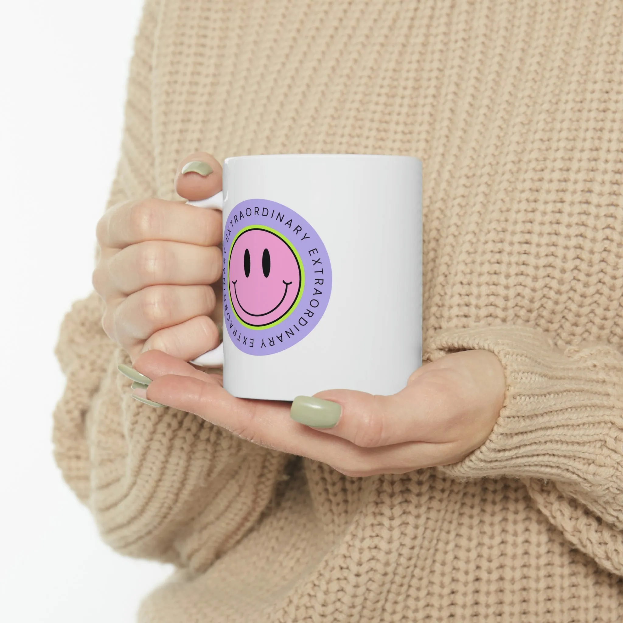 Extraordinary Happy Face Coffee Tea Mug