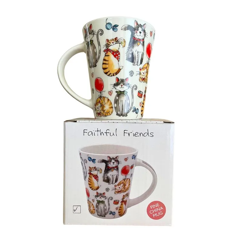 Faithful Friends Fine China Mug with Gift Box