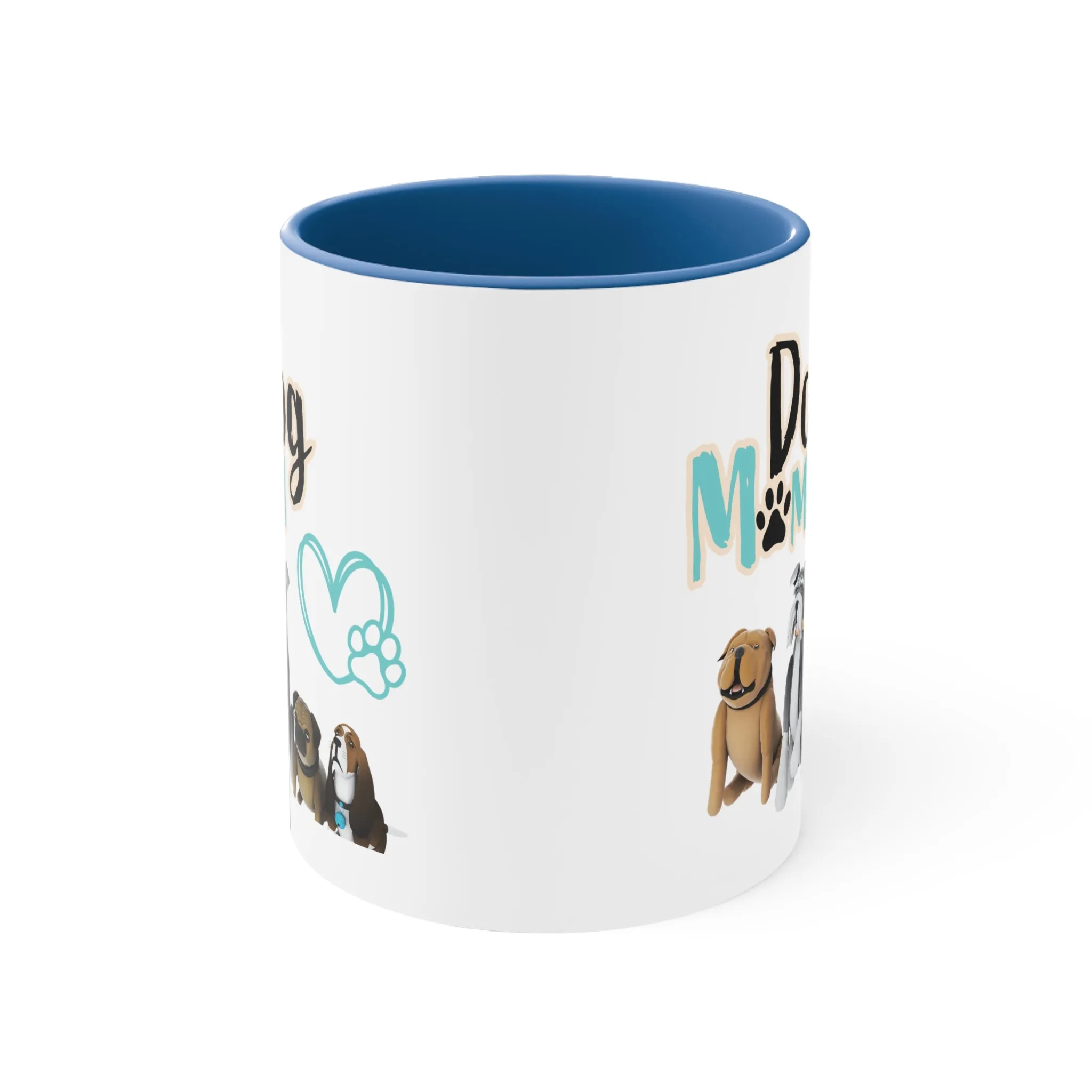 Fantastic Dog Mom with Cute Dogs on Multi-Color Coffee Mug for Dog Owners