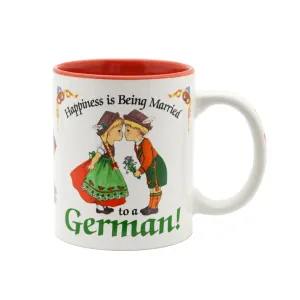 German Gift Idea Mug "Happiness is being Married to a German"